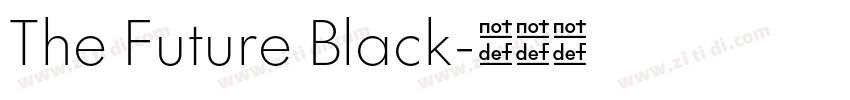 The Future Black字体转换
